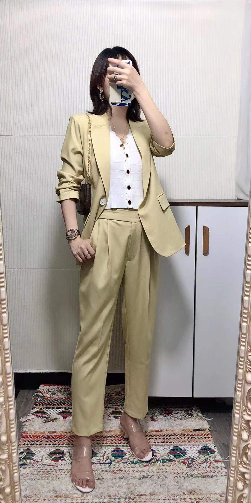 2025春季新款西装外套女高级感气质名媛小西服上衣
