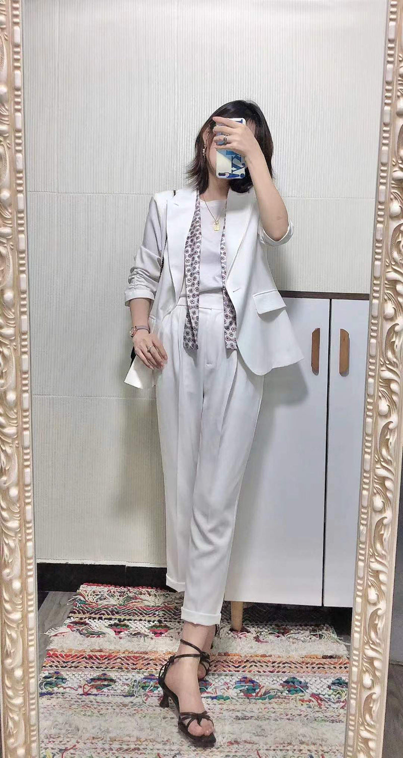 2025春季新款西装外套女高级感气质名媛小西服上衣