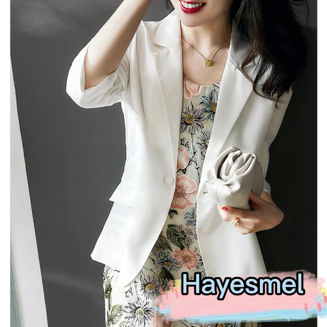 小香风休闲时尚小西装职业套装女夏款气质女神范西服连衣裙两件套